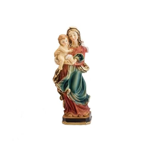 Inmaculada Romero IR Virgen de la Alegría Niño Figura 16 cm. Resina Detalle peana Realista